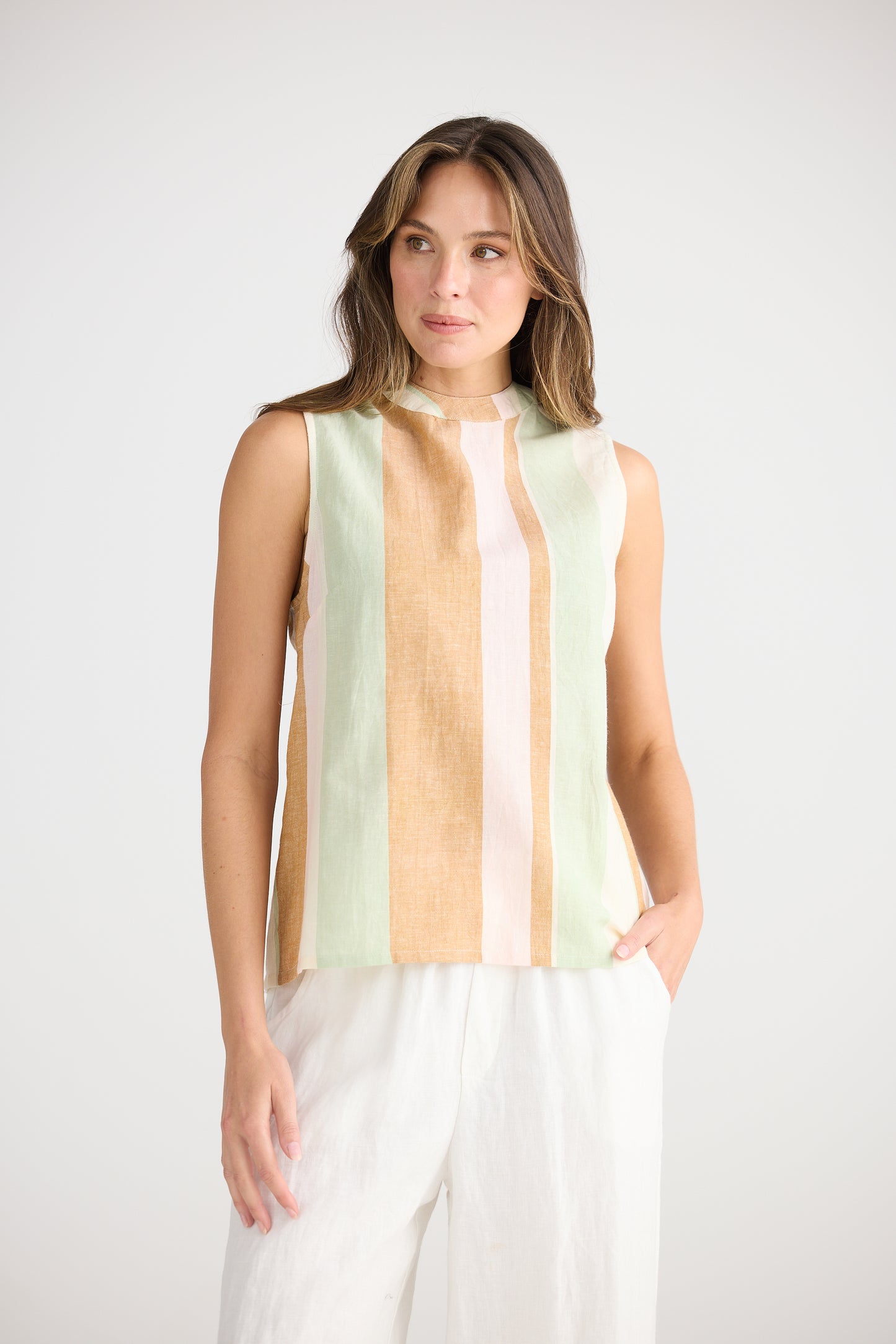 Adel Top (Melon Field Stripe)