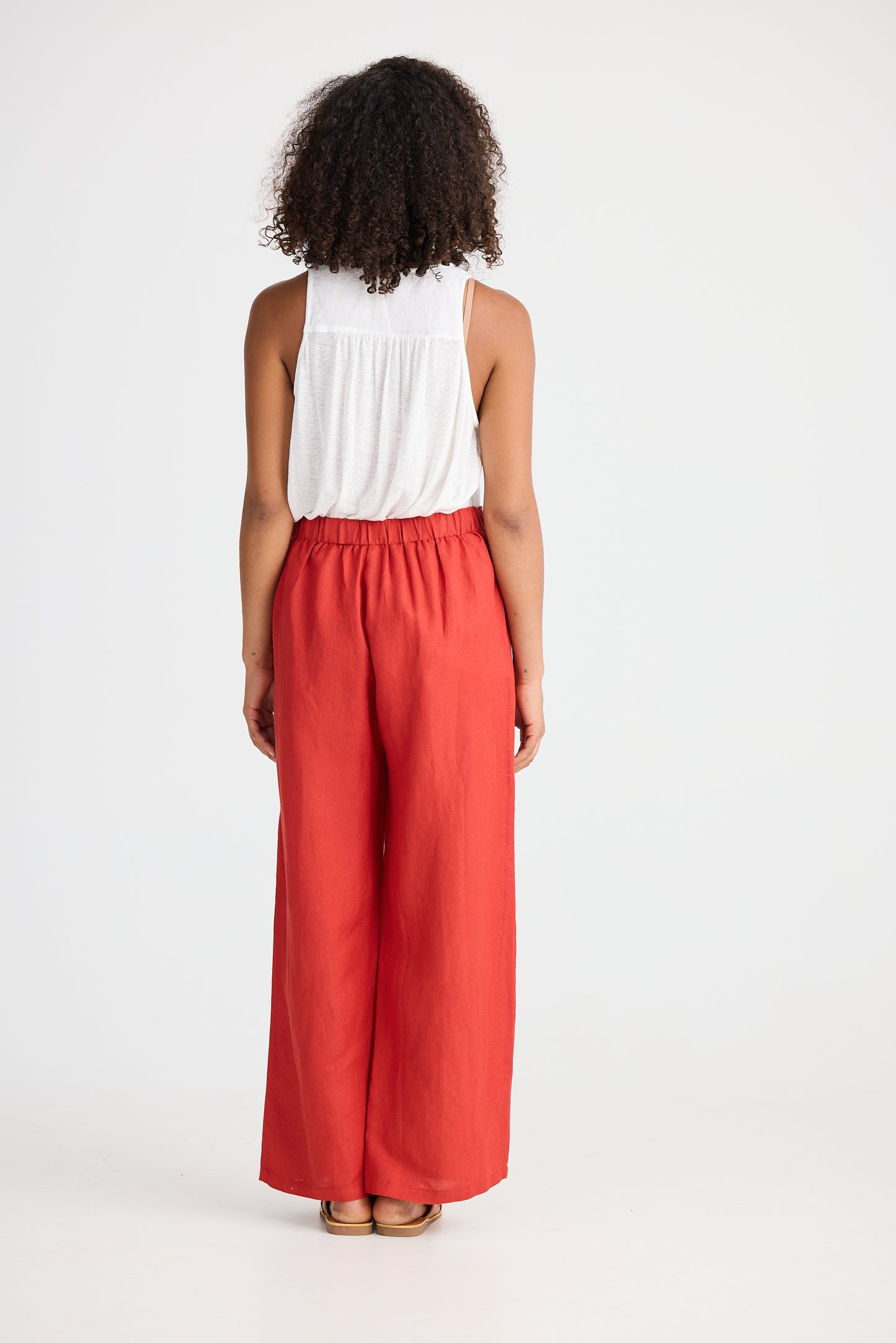 Dickens Pant (Cherry Linen Blend)