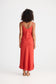Coco Bias Dress (Cherry Linen Blend)