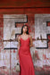 Coco Bias Dress (Cherry Linen Blend)