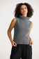The Shanty Corp Lucerne Sleeveless Knit Top in Charcoal | Women's Knit | Gretel Lane