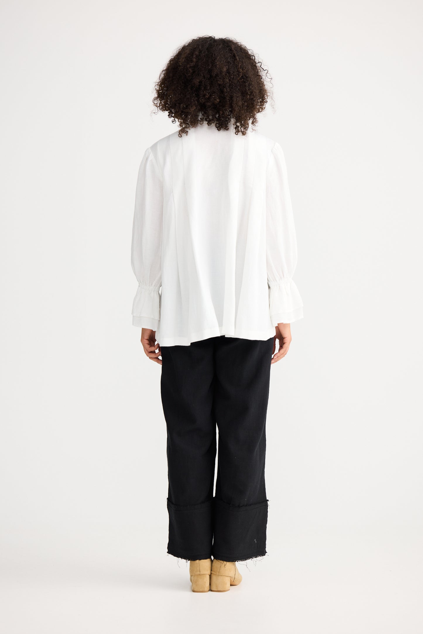 The Shanty Corp Aeris Button Through Shirt in White | Women's Clothing | Gretel Lane