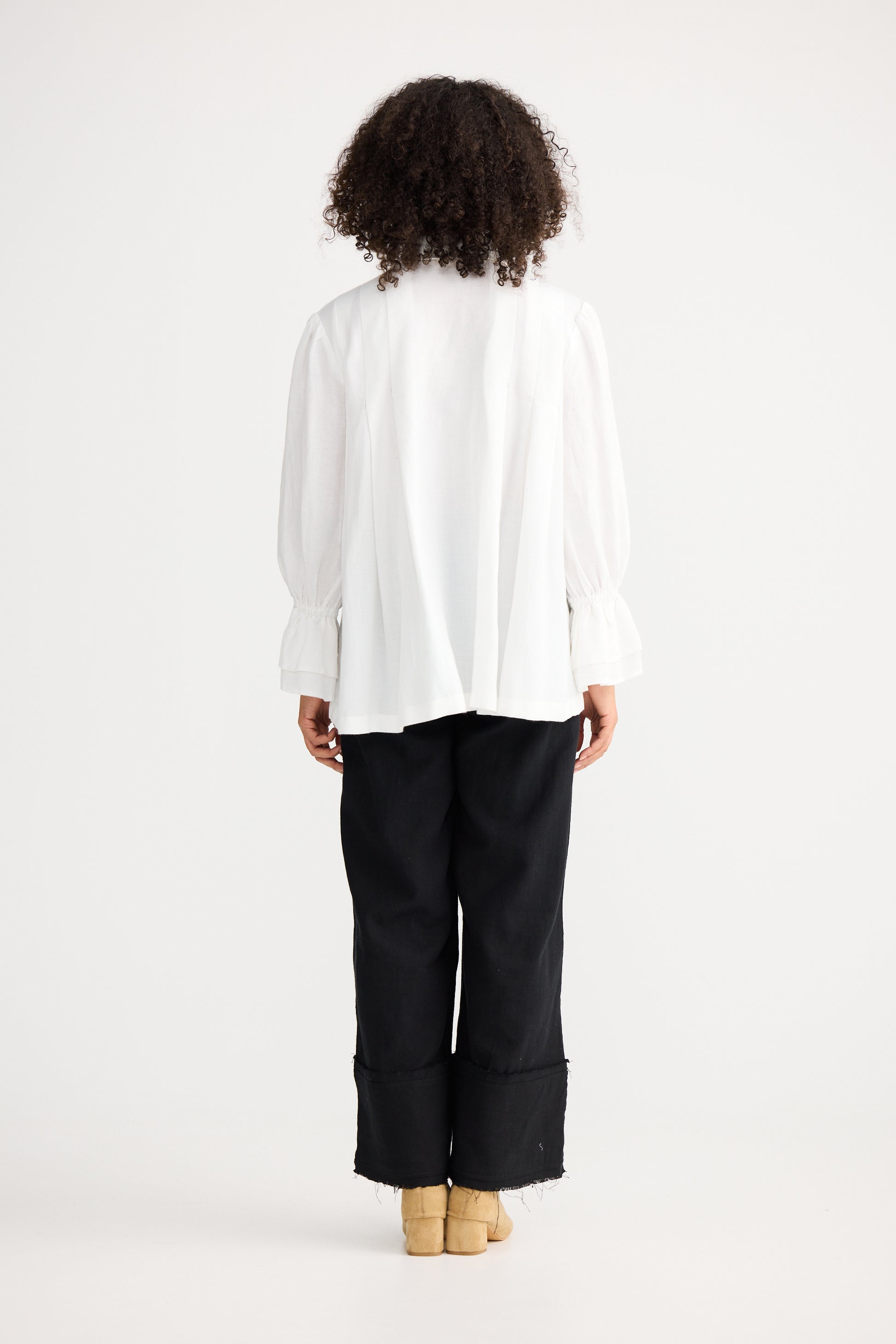 The Shanty Corp Aeris Button Through Shirt in White | Women's Clothing | Gretel Lane