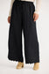The Shanty Corporation Sardinia Scalloped Linen Pant in Black | Women's Clothing | Gretel Lane