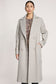 Eb & Ive Women's Sable Longline Beige Coat  | Gretel Lane