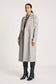 Eb & Ive Women's Sable Longline Beige Coat  | Gretel Lane