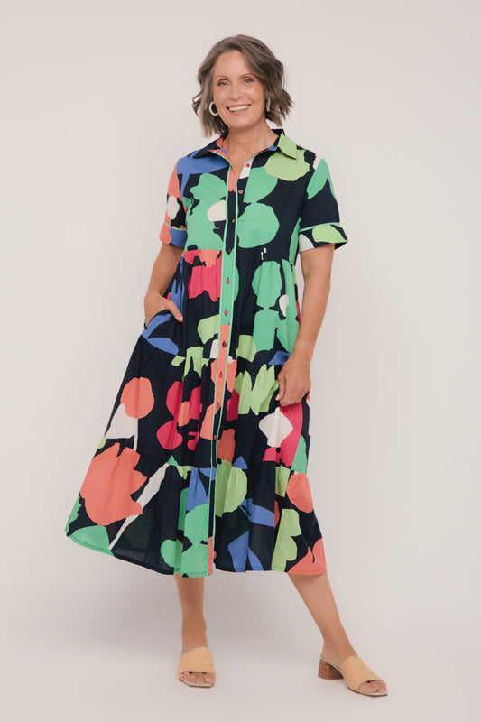 Sabre Collared Dress (Daydream)