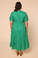 Sabre Linen V-Neck Dress (Emerald City)