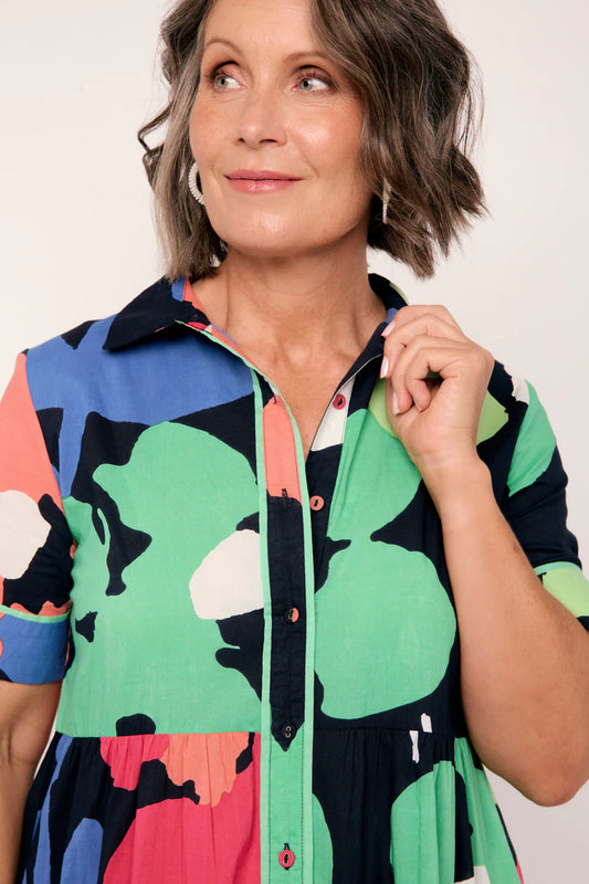 Sabre Collared Dress (Daydream)