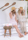 Sabrina Panama Pink Ribbon w Tassel