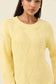Isle of Mine Women's Yellow Sadie Ribbed Knit Jumper | Gretel Lane