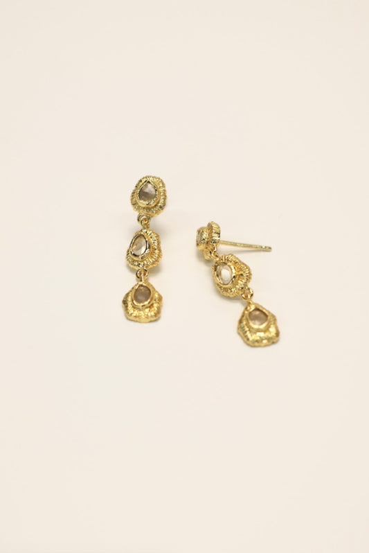 Zafino Sage Statement Drop Earring Gold | Women's Jewellery | Gretel Lane