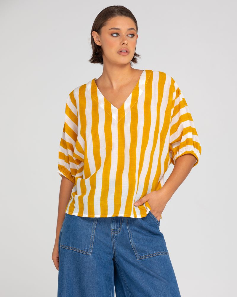 Sami Top (Tropical Stripe)