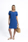 Sana Shift Dress (Royal Blue)