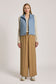 Eb & Ive Denim Blue Quilted Cropped Sansi Vest | Gretel Lane