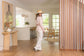 Sasha Wide Brim Ribbon Cream