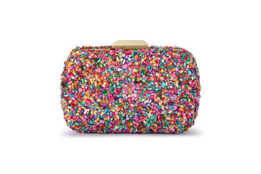 Savannah Pebble Clutch (Multi)