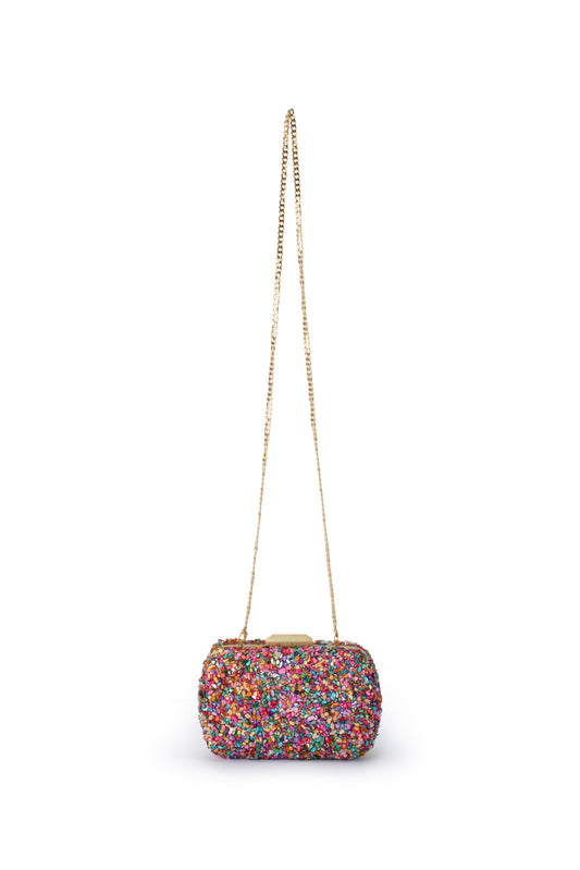 Savannah Pebble Clutch (Multi)
