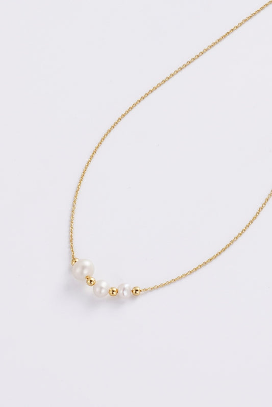 Zafino Women's Gold Scarlett Pearl Necklace | Gretel Lane 