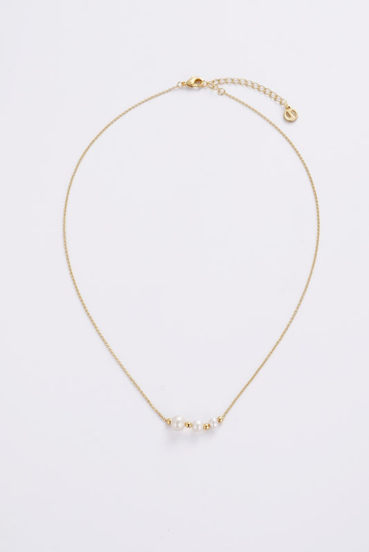 Zafino Women's Gold Scarlett Pearl Necklace | Gretel Lane