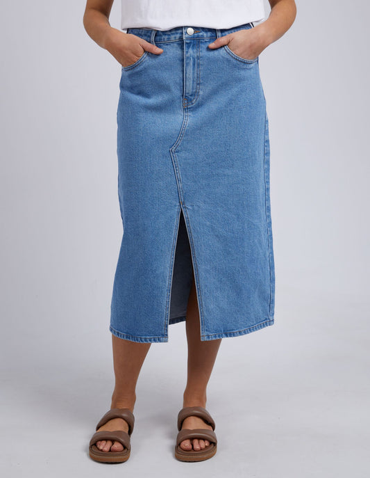 Scout Midi Skirt (Mid Blue)