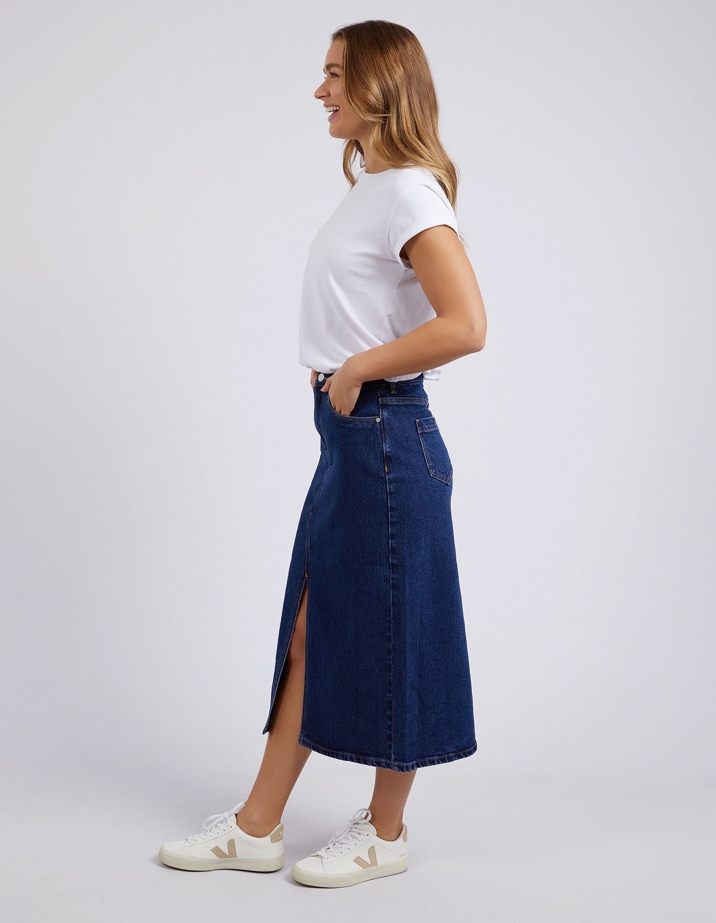 Scout Midi Skirt (Indigo)