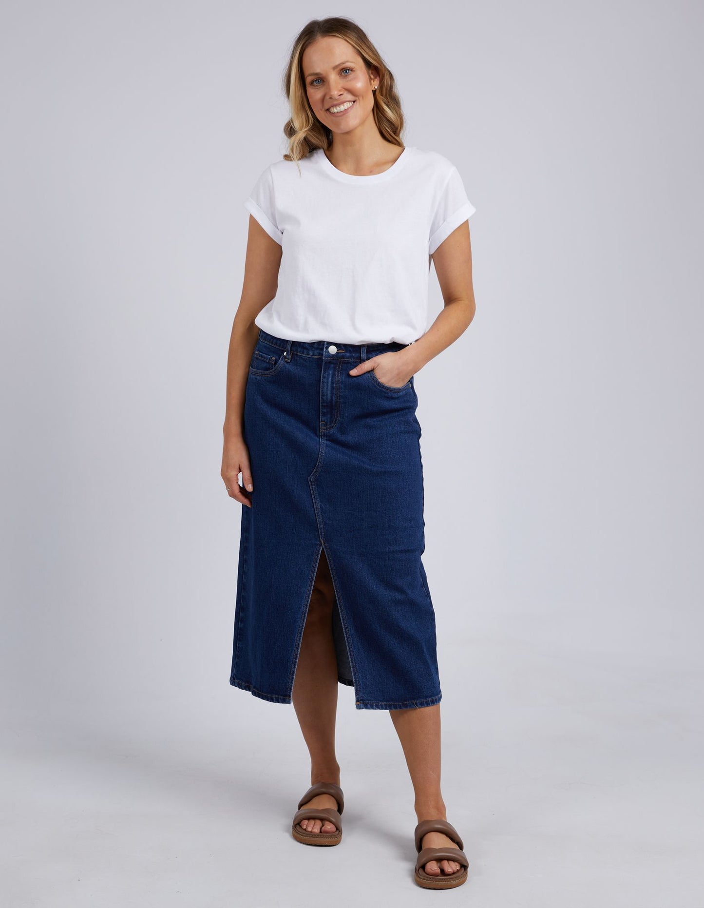 Scout Midi Skirt (Indigo)