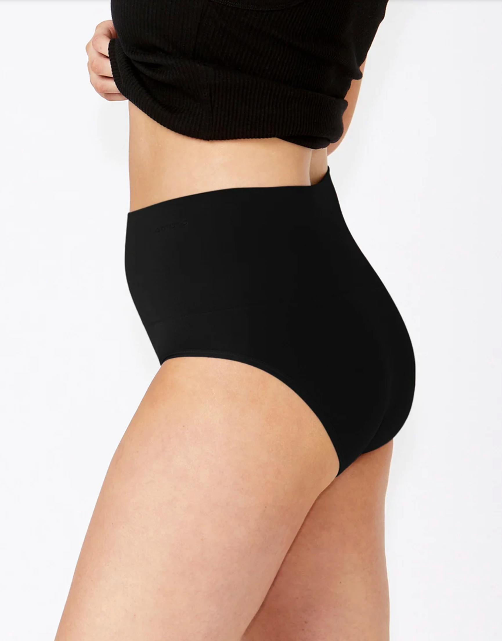 Ambra Seamless Smoothies Full Brief in Black | Women's Intimates | Gretel Lane