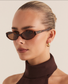 Banbé Eyewear Women's Selena Sunglasses in Caramel Tortoiseshell | Gretel Lane