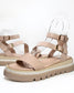 Selima Women's Almond Leather Sandal