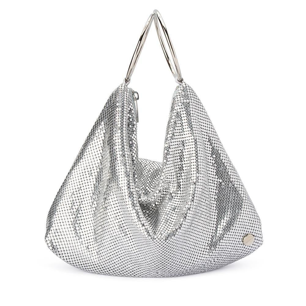 Shar Mesh Convertible Bag (Silver)