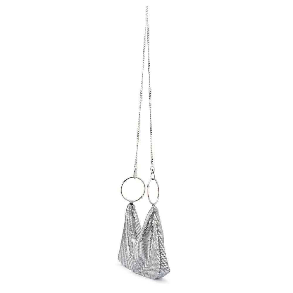 Shar Mesh Convertible Bag (Silver)