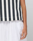 Boom Shankar Shiro Cotton Sleeveless Top Mono Stripe | Women's Clothing | Gretel Lane