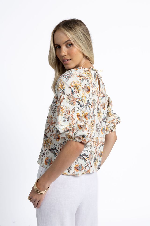 Sia Blouse (Kaffir Print)