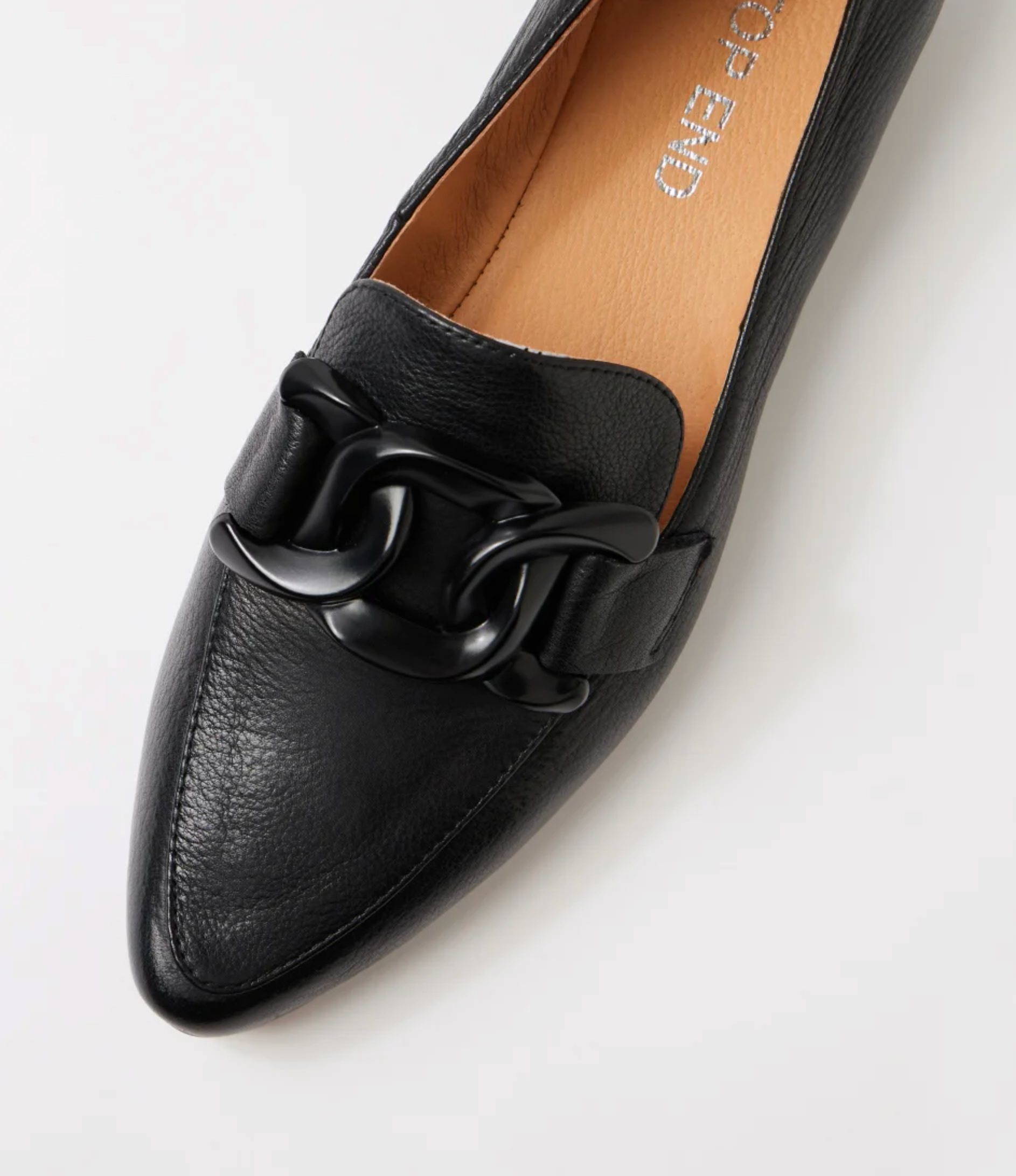 Top End Socoros Women's Pointed Toe Loafer Black Leather | Women's Footwear | Gretel Lane