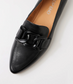 Top End Socoros Women's Pointed Toe Loafer Black Leather | Women's Footwear | Gretel Lane