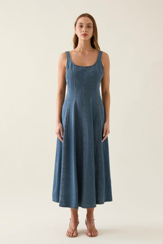 Sofie Denim Tank Dress (Drift)