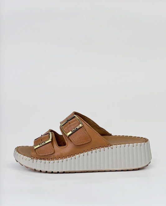 Sala Solena Womens Platform Sole Slip-On Sandal Coconut | Gretel Lane | Womens Platform Sandal