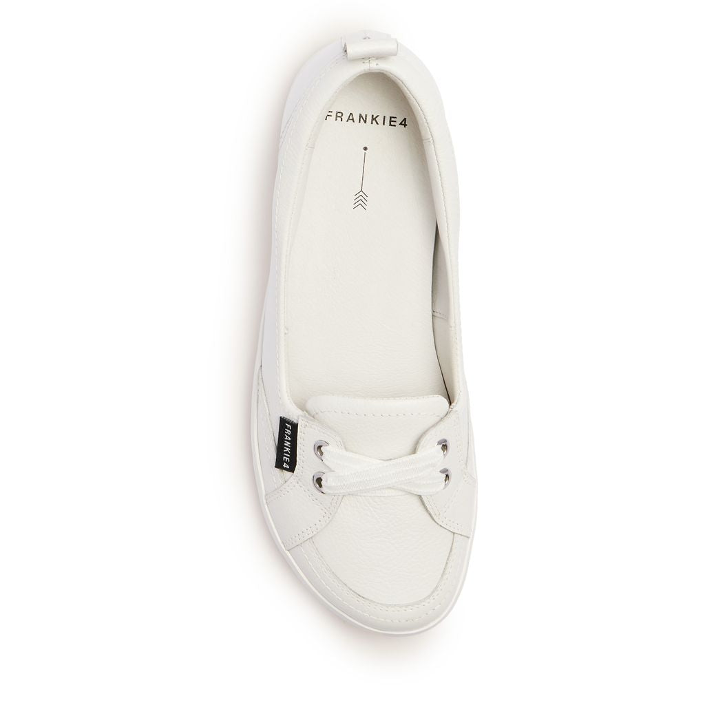 FRANKiE4 Sophie IV Women's Slip-on Sneaker White Tumbled | Women's Shoes | Gretel Lane