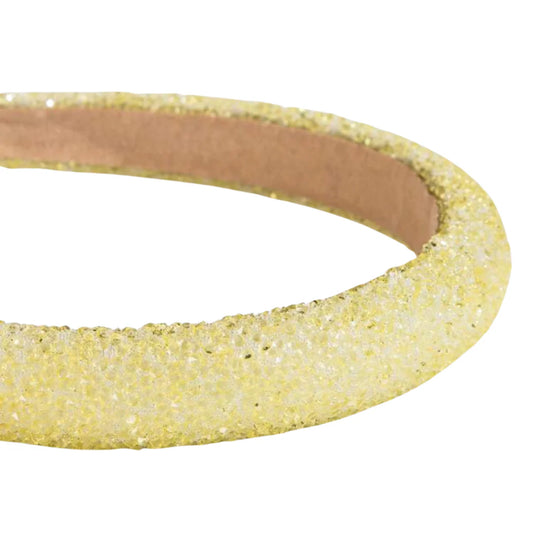 Sparkle Yellow Padded Headband