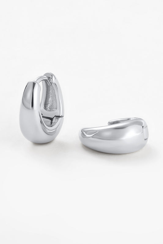 Zafino Steph Silver Hoop Earrings - Medium | Women's Jewellery | Gretel Lane