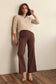 Stretch Wide Leg Pant (Chocolate)