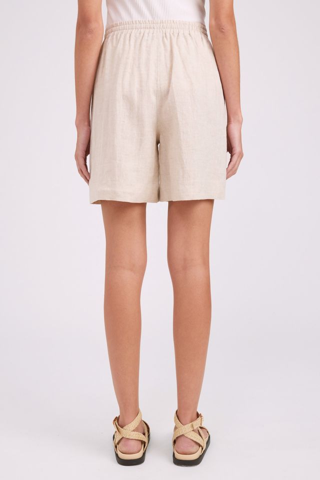 Eb & Ive Studio Bermuda Linen Short Tusk | Women's Clothing | Gretel Lane