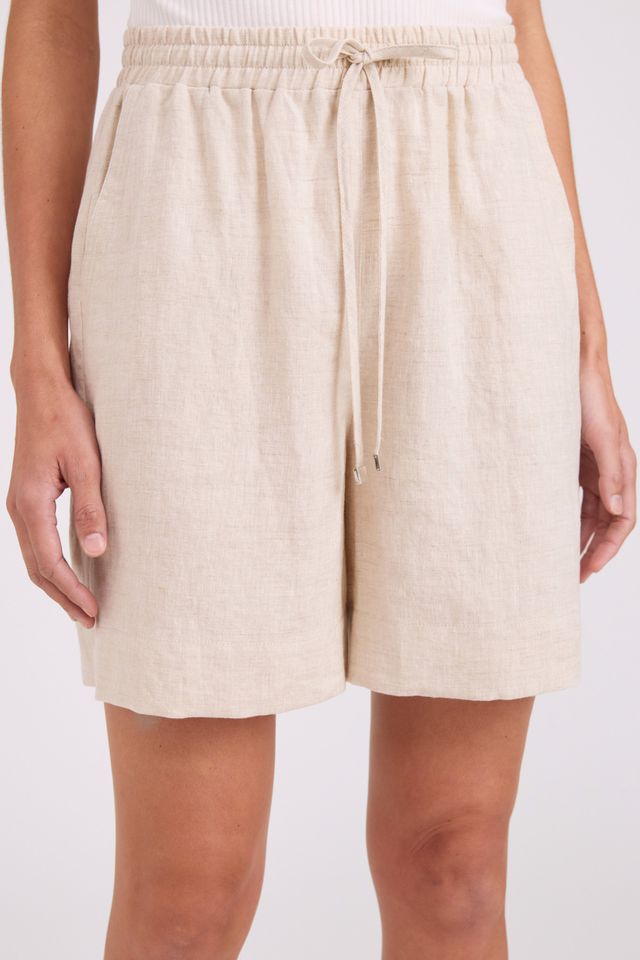 Eb & Ive Studio Bermuda Linen Short Tusk | Women's Clothing | Gretel Lane