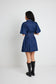 Sundown Puff Sleeve Denim Mini Dress (Indigo)
