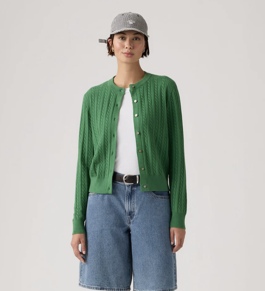Levi Women's Green Knit Cardigan | Gretel Lane