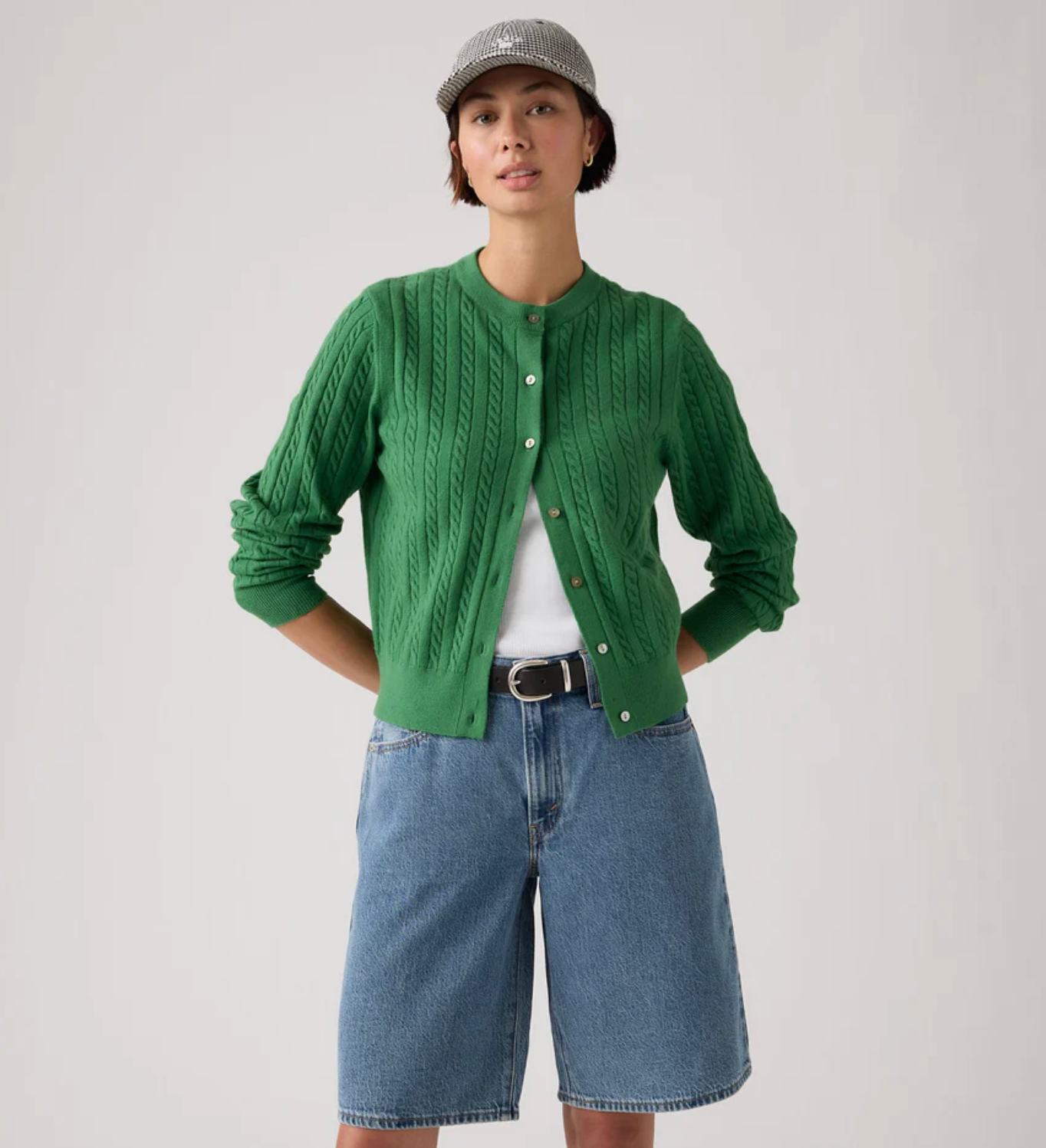 Levi Women's Green Knit Cardigan | Gretel Lane