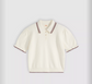 Levi Super Soft Summer Short Sleeve Polo Egret/Cabernet | Women's Clothing | Gretel Lane