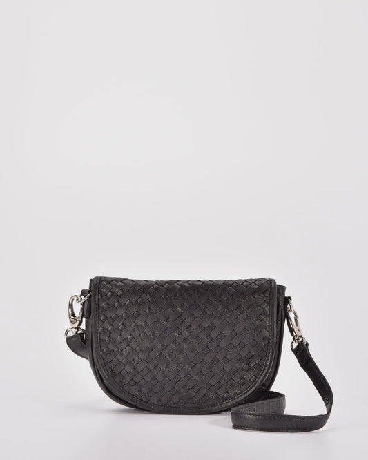 Surrey Woven Handbag (Black)