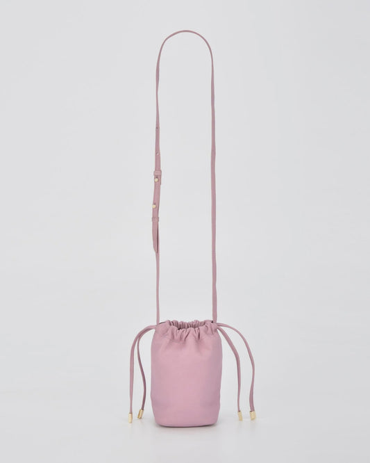 Susie Drawstring Crossbody Bag (Pink)